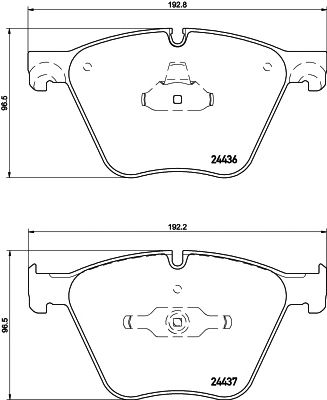 HELLA PAGID 8db355020121 -  Комплект тормозных колодок, дисковый тормоз
